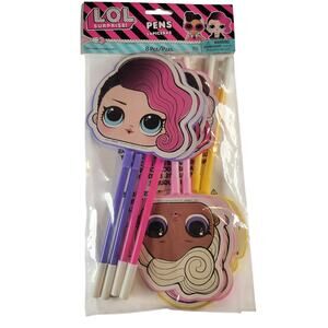 LOL Surprise Pens Party Favors 8 Pack Party Supplies Kids School Gift Set